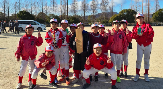草津市学童軟式野球連盟駅伝大会　第2位！
